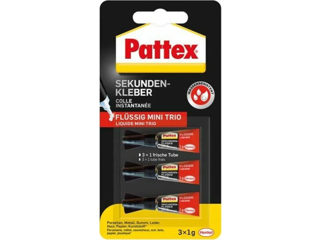 Pattex Superglue 3x1g Mini Trio (9H PSMT3)