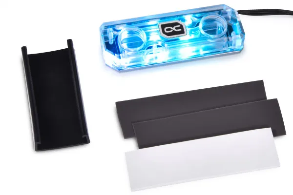 Alphacool 11969, Vannblokk, Akryl, Kopper, Nickel, Plast, Sort, Gjennomsiktig, 1/4, 60 °C, Boks