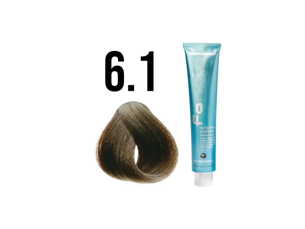 Fanola Permanent Hair Dye 6.1 Dark Blond Ash 100ml