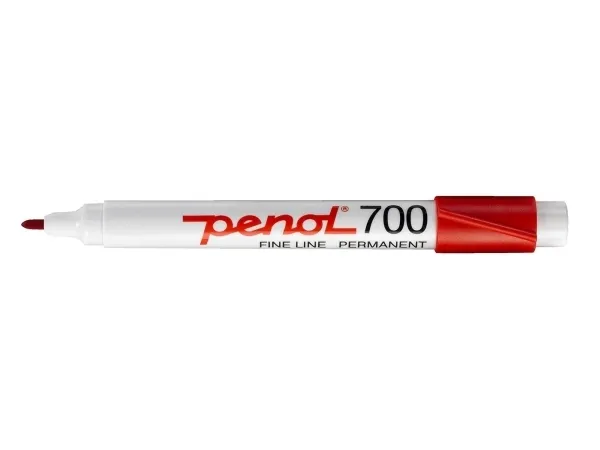 Marker Penol 700 rød 1,5mm rund spids - (10 stk.)