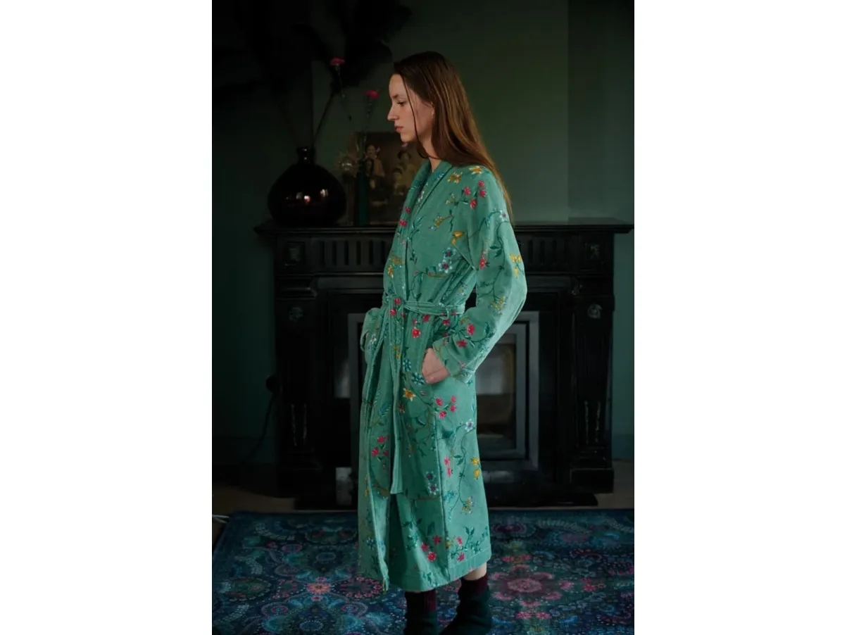 PIP Studio Pip Studio Bathrobe Les Fleurs Green XXL