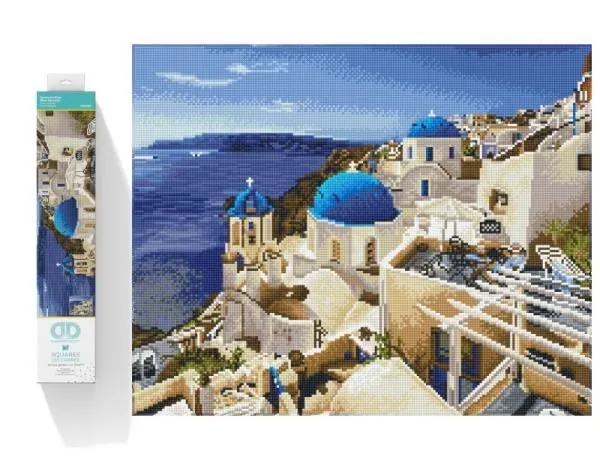 Diamantbroderi Diamond Dotz Diamantmosaikk Santorini 60x50cm DQ12004