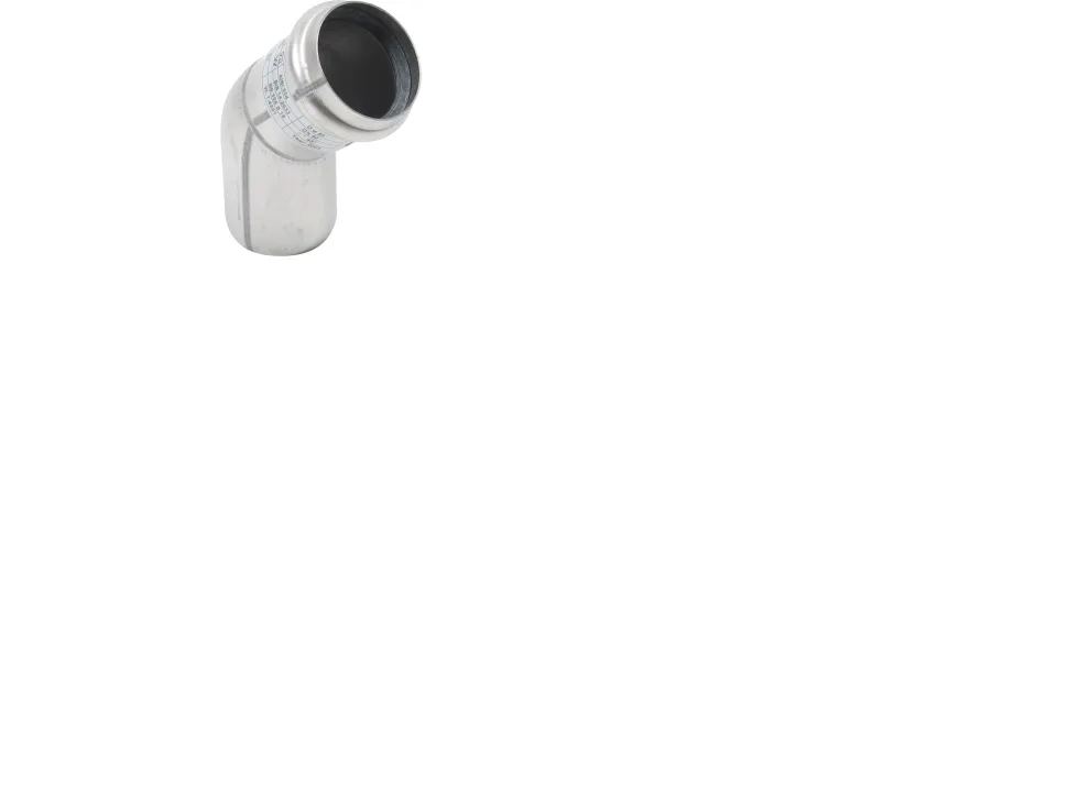 Ø 50 mm x 45° Bøjning rustfri AISI304/EN1.4301 Blücher