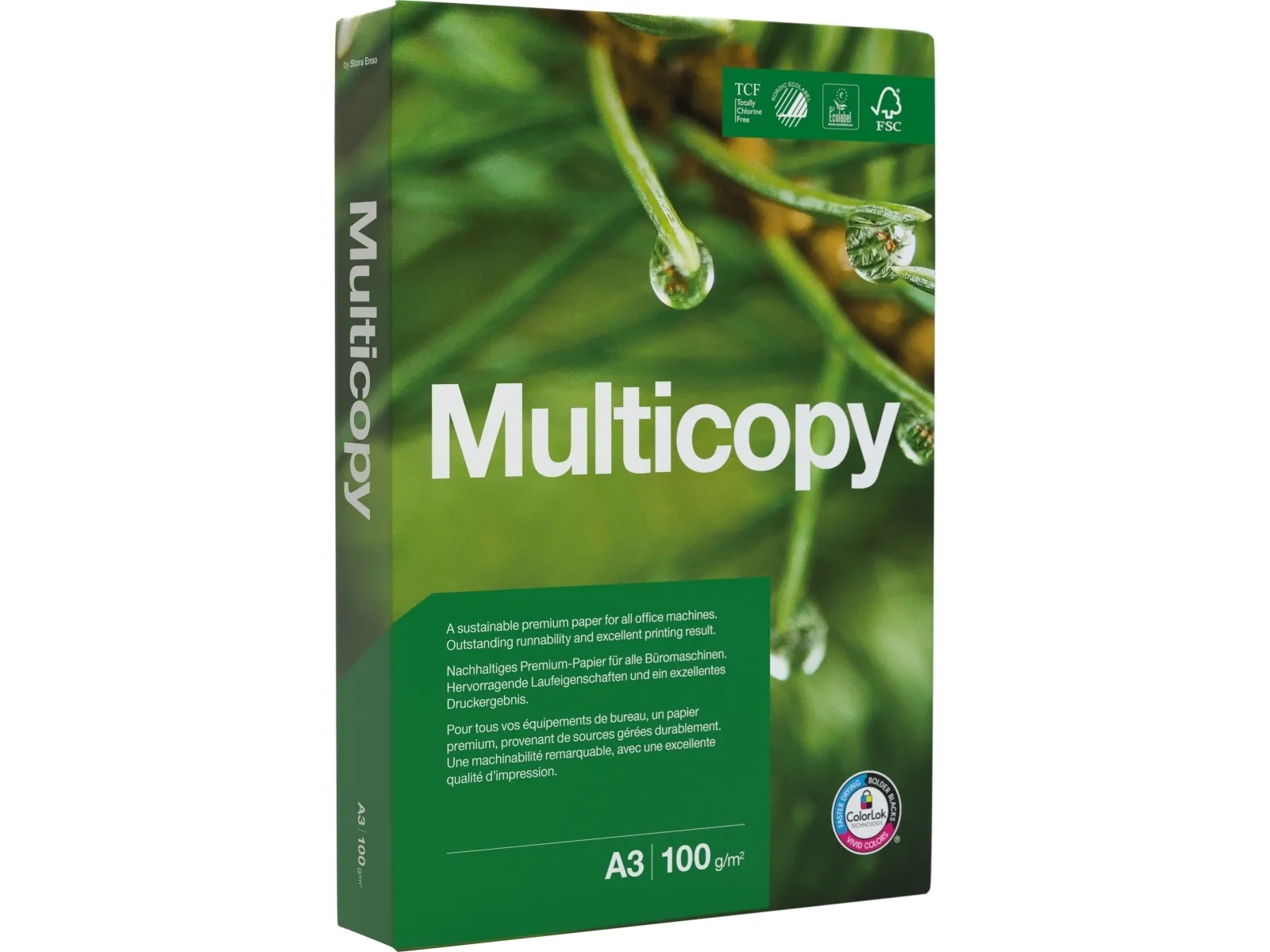 Printerpapir MultiCopy Original A3 100g hvid - (500 ark)