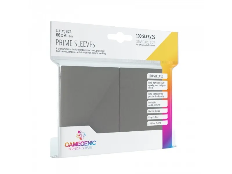 GameGenic Prime Sleeves Grey