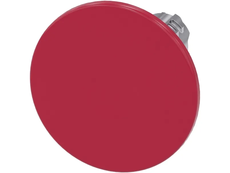 Siemens 3SU1050-1CD20-0AA0 soppformet trykknapp, 22 mm, rund, rød, 55 g, 80 mm, 60 mm, 60 mm