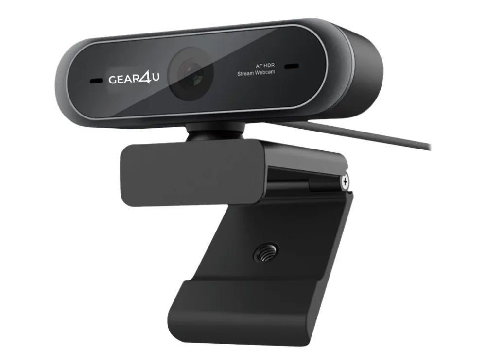 Gear4U Focus Webcam T1WC73PRO - Nettkamera - farge - 1920 x 1080 - 720p, 1080p - lyd - USB 2.0 - MJPEG