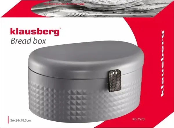 Klausberg brødboks i stål (KB 7578)