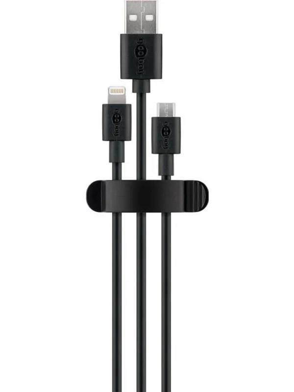 Pro Cable Management Clip 3 Slots black