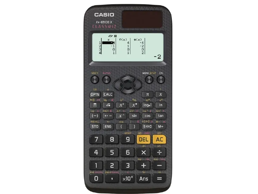 Casio FX-85DE X ClassWiz, Lomme, Vitenskaplig, 12 sifre, 17 linjer, Batteri/Solcelle, Svart