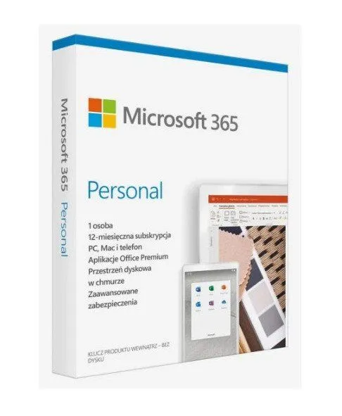 Microsoft 365 Personal - Bokspakke (1 år) - 1 person - Mac, Android, iOS, Win - Polen