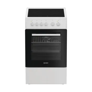 Indesit I5V8PMW, Frittstående komfyr, Hvit, Rotasjon, Keramisk, 4 zone(s), 4 zone(s)