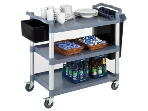 Rullebord/Serveringsvogn 108x50x96 cm med 3 hylder PP
