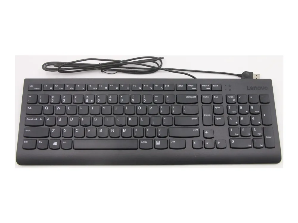 Lenovo - Tastatur - USB - USA med eurosymbol - svart