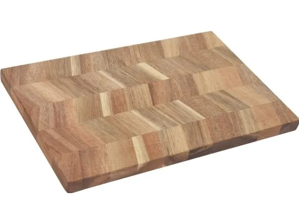 Excellent Houseware skjærebrett i akasie til kjøkken/servering, 30x20 cm