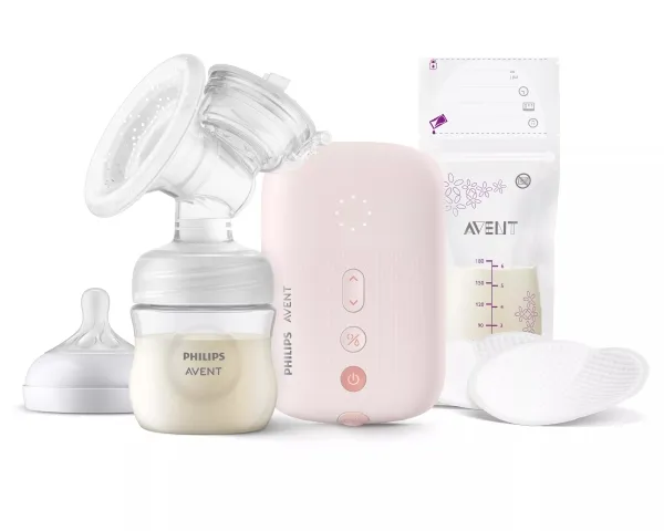 Philips AVENT SCF395/31 Dobbel elektrisk brystpumpe, Elektronisk, Rosa