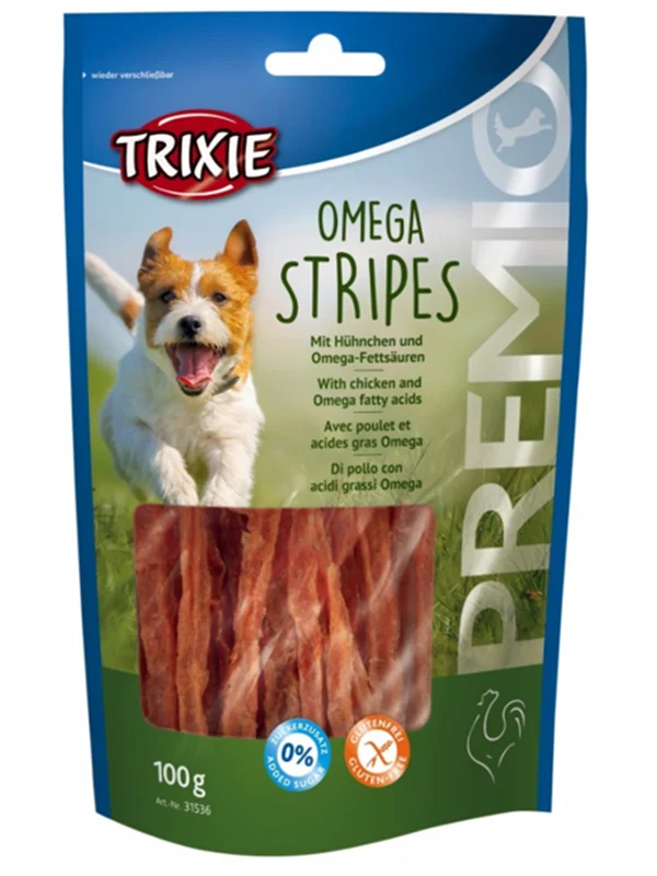 Trixie Premio Omega Stripes Chicken 100g