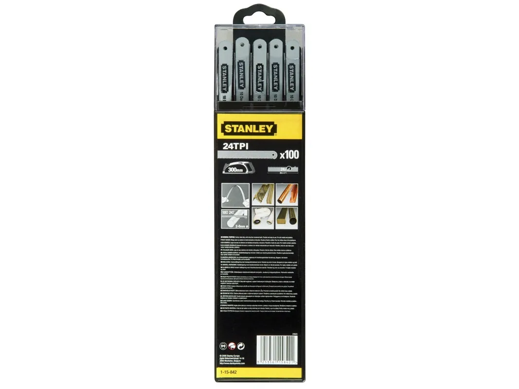 Stanley 0-15-801, Metall, Kull stål, Grå, 30 cm, 0,6 mm, 5 stykker