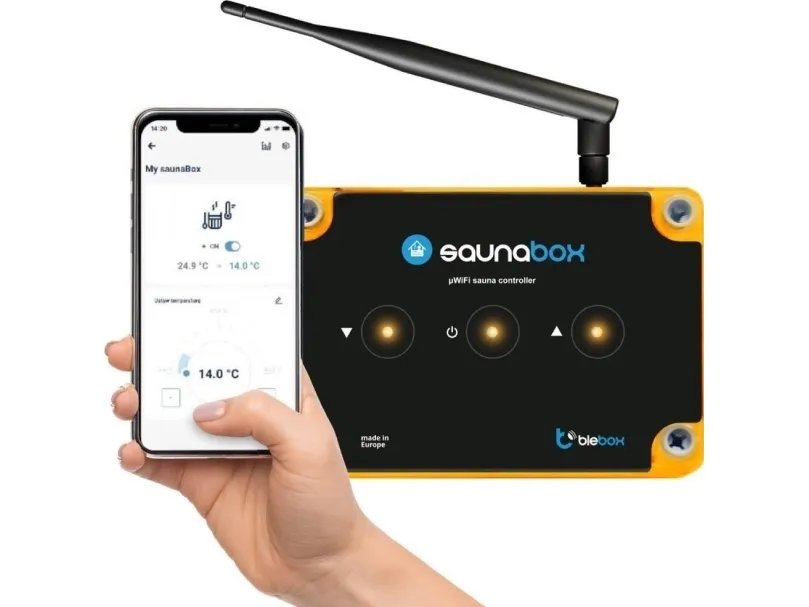 Blebox styringsmodul til badstu saunabox pro Blebox