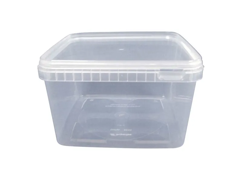 Condibøtte, Without lid kapacitet 3000ml,195x195x112mm PP, transparent, pakke a 60 stk Fødevaregodke
