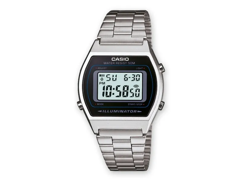 Casio B640WD-1AVEF, Vanntett, Elektronisk