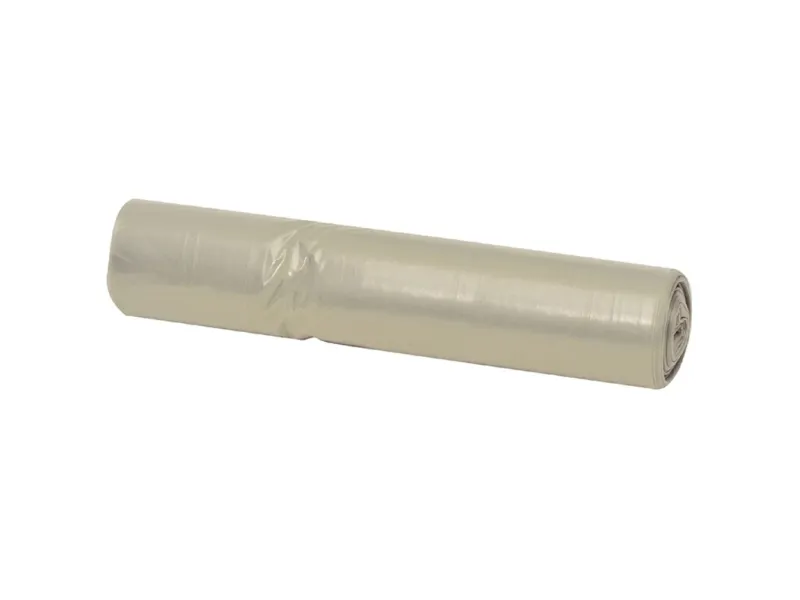 Søppelsekker i plast, klare 700x1100 mm standard LDPE med 10 stk./rull - 42 µm (20 ruller per kartong)