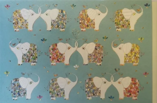 B6 notatbok + konvolutt MO5876T-3 Elephants