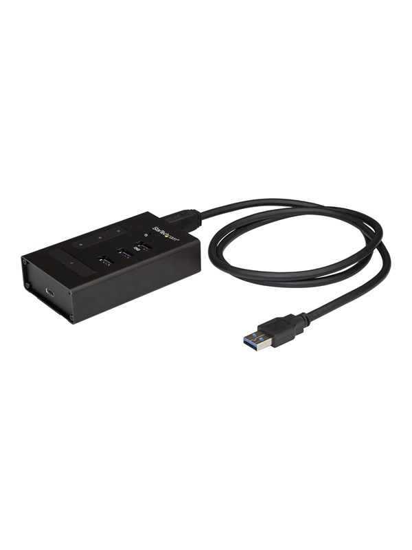 StarTech.com USB Hub Metal 4 Port USB-hub - USB 3.0 - 4 porter - Svart