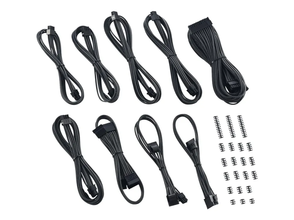 CableMod Classic ModMesh C-Series AXi, HXi & RM Cable Kit - Strømkabelsett - karbon