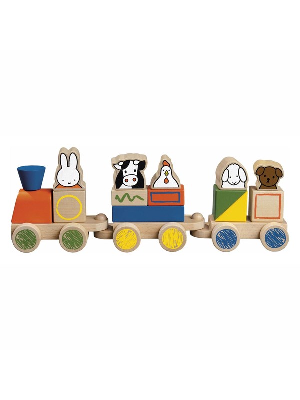 Bambolino Toys Miffy Block Train Wood