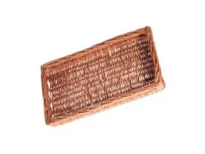 Brødkurv Ø17x11 cm Kraftg foldbar papirspose Læderlook Brun,stk