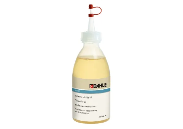Specialolie til dokumentmakulatorer DAHLE 20793, flaske, 400 ml