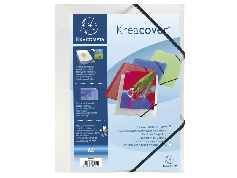 Præsentationsmappe Exacompta Kreacover A4 transparent