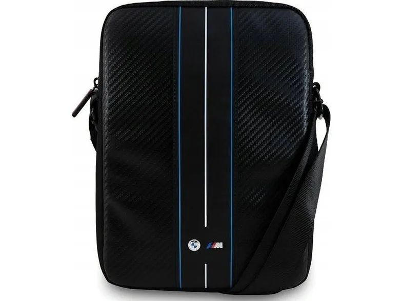 Nettbrett-etui BMW Torebka BMTB10COMSCAKL 10 Carbon Blue Stripes svart/svart