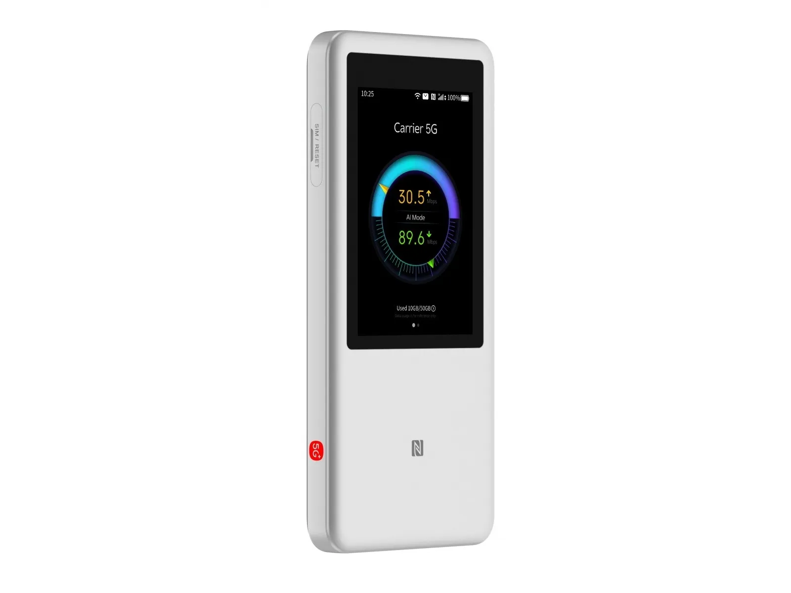 ZTE U60 Pro WiFi7 (MU5250) trådløs ruter bærbar 5G sølv