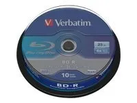 Verbatim - 10 x BD-R - 25 GB 6x - spindel