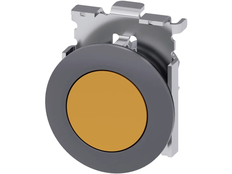 Siemens 3SU1060-0JB00-0AA0 Trykknapp, 30 mm, rund, metall, 65 g, 100 mm, 50 mm, 50 mm