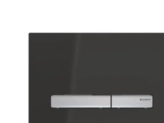 Geberit Sigma 50 betjeningsplade i sort/krom