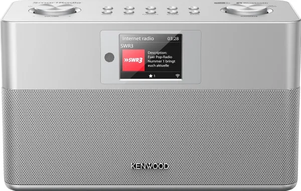 Kenwood CR-ST100S-S, Internett, Digitalt, DAB+, FM, 87,5 - 108 MHz, 174.928 ~ 239.200 MHz, PTY