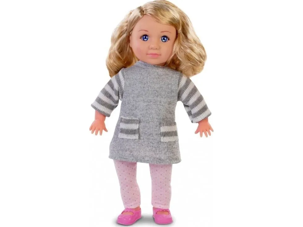 Natalia dukke med kosedyrhund 35 cm 121661