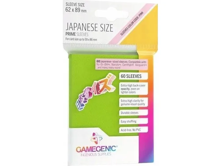 GameGenic Lime Japanese Prime Sleeves