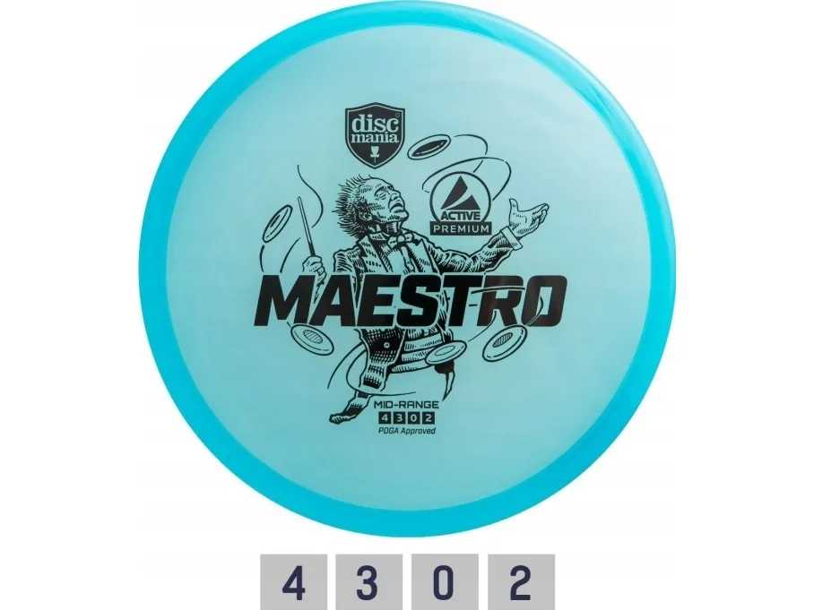 Discgolf DISCMANIA Midrange Driver MAESTRO Active Premium Blue 4/3/0/2