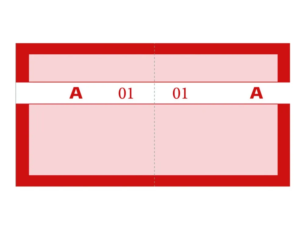 Mayland - Kupongbok - 100 ark - 200 skjemaer - 130 x 70 mm - nummerert