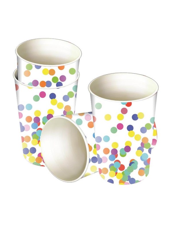 Haza Witbaard Cups Confetti 8pcs.