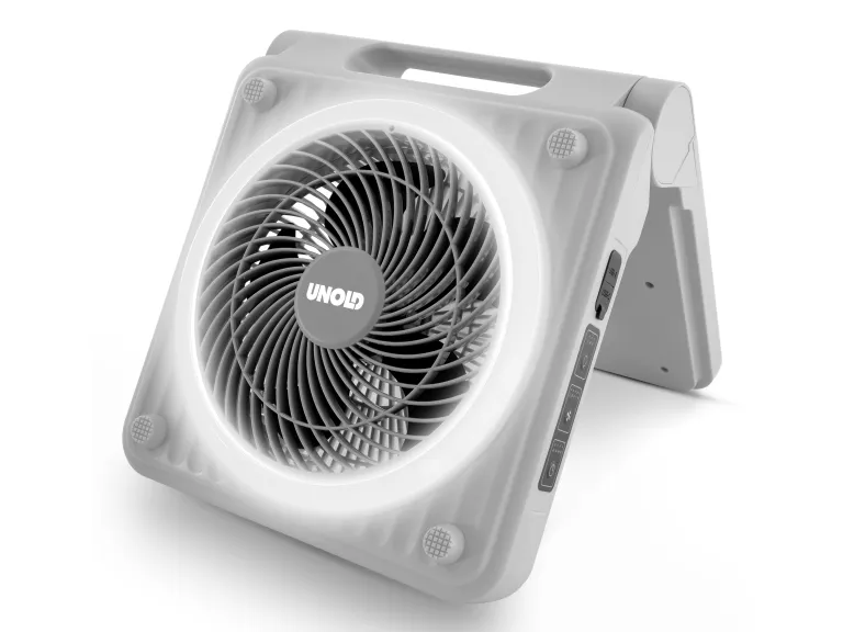 Unold 86517, Husholdningsvifte, Grå, Bord, Gulv, Plast, 20 cm, Knapper