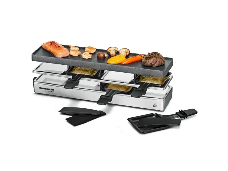 Rommelsbacher RC 800, 4 person(er), Aluminium, 1 zone(s), Svart, Sølv, Rektangulær, Status