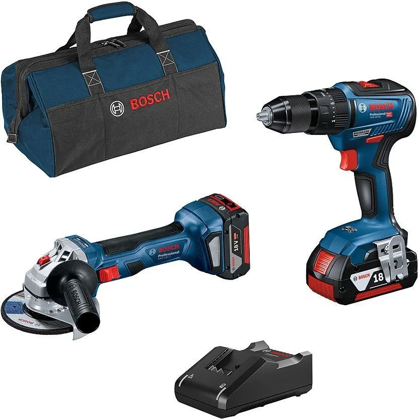Bosch verktøyssett  BOSCH GSB 18V-55 + GWS 18V-7