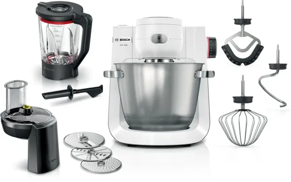 Bosch Serie 6 MUMS6EW22, 5,5 l, Hvit, Rotasjon, 3,5 kg, 3,5 kg, 1,1 m