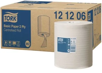 Tørkepapir Tork® M2 Basic Centerfeed, 2-lags - (6 ruller per kartong)