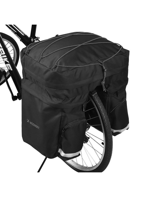 Wozinsky  60L spacious bike rack bag (rain cover included) black (WBB13BK)